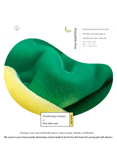 0-24 Months Double-Layer Kids Blanket With Cute Unicorn &amp; Rainbow Design (L100 × W140)cm - Pink