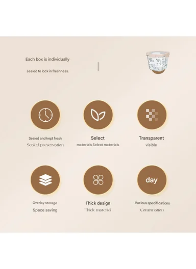 4Pcs Square Airtight Food Container Cartoon Print Set with 4-Side Locking Lids - Mint Green