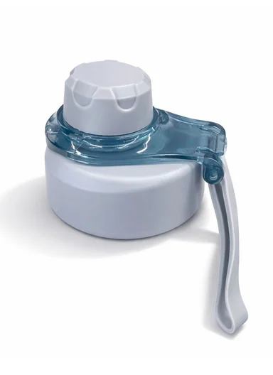 800ml Portable Hydration Water Bottle with Durable Silicone Strap - Blue