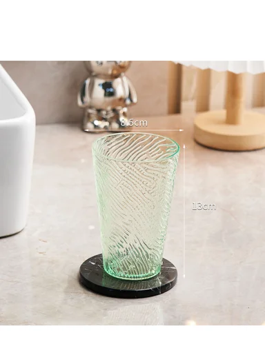 Wave-Pattern Plastic Drinking Cup (D8.5 × H13)cm 17-1022 - Green