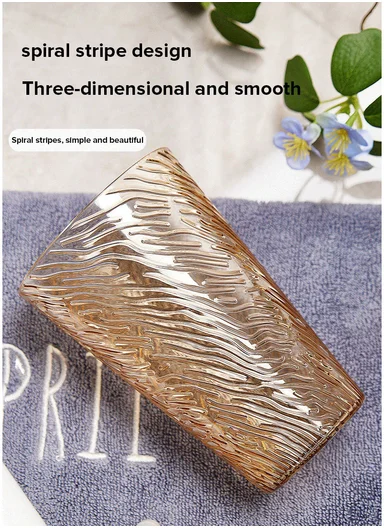 Wave-Pattern Plastic Drinking Cup (D8.5 × H13)cm 17-1022 - Transparent