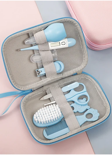 Mini Baby Grooming &amp; Care Kit with Storage Case - Blue