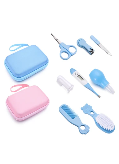 Mini Baby Grooming &amp; Care Kit with Storage Case - Blue