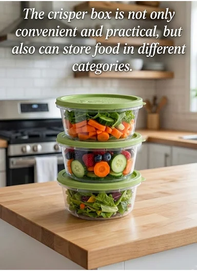 3 Pcs Small Stackable Food Storage Box Set, Microwave, Freezer &amp; Dishwasher Safe Round Food Containers 129-DM-136 - Green