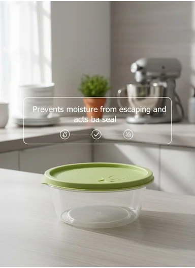 3 Pcs Small Stackable Food Storage Box Set, Microwave, Freezer &amp; Dishwasher Safe Round Food Containers 129-DM-136 - Green