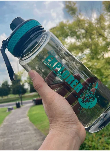 1500ml Durable Large Capacity Sports Water Bottle for Fitness &amp; Outdoor Use - Turquoise