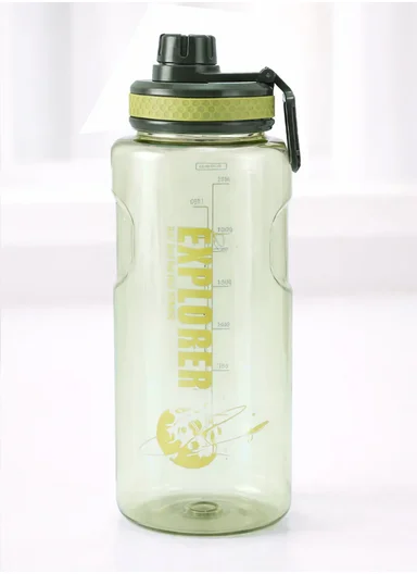2000ml Durable Large Capacity Sports Water Bottle for Fitness &amp; Outdoor Use - Green