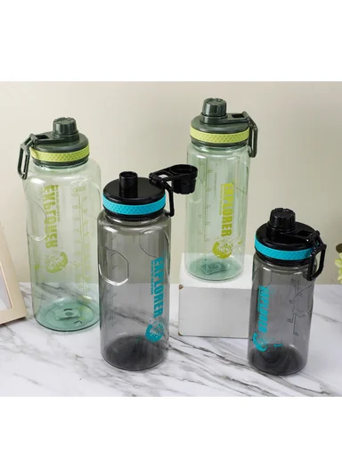 2000ml Durable Large Capacity Sports Water Bottle for Fitness &amp; Outdoor Use - Green