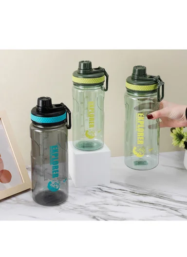 2000ml Durable Large Capacity Sports Water Bottle for Fitness &amp; Outdoor Use - Blue