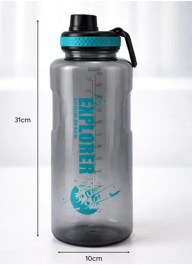 2000ml Durable Large Capacity Sports Water Bottle for Fitness &amp; Outdoor Use - Blue