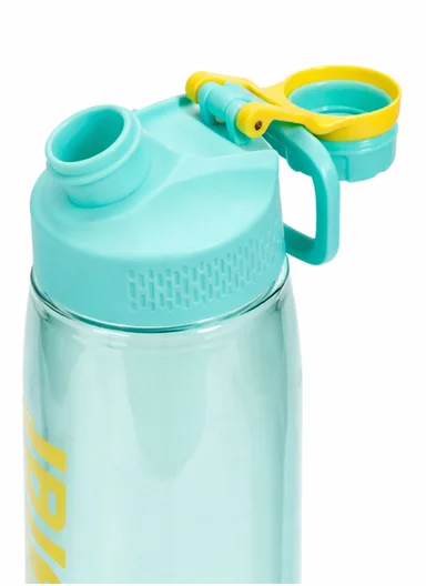 850ml Sports Plastic Water Bottle with Carry Handle - White