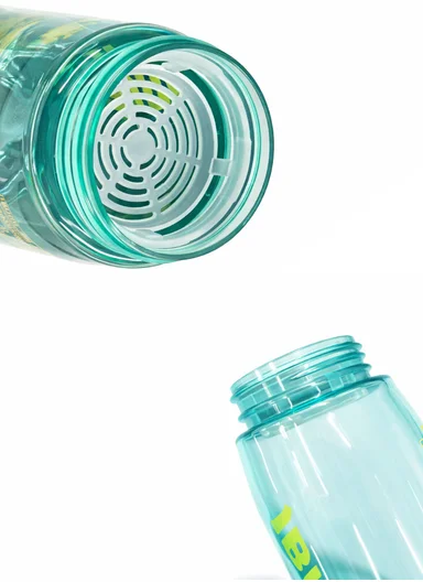 850ml Sports Plastic Water Bottle with Carry Handle - White