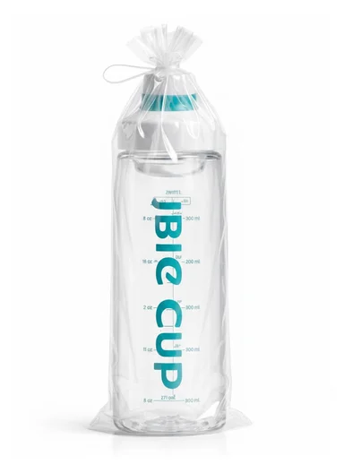 850ml Sports Plastic Water Bottle with Carry Handle - White
