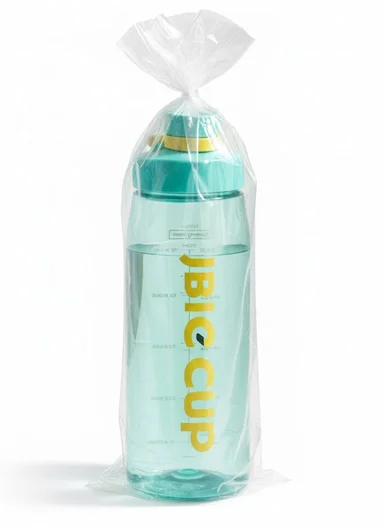 850ml Sports Plastic Water Bottle with Carry Handle - Aqua Blue