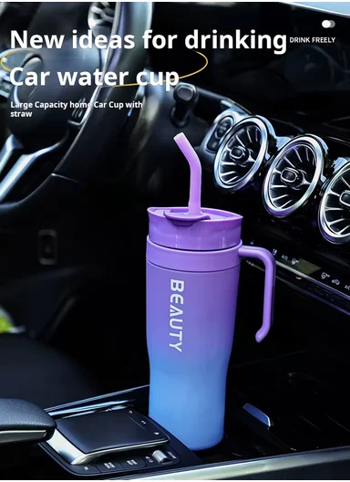 3-Pieces Sports Water Bottle Set with Straw &amp; Carry Handle 610-8050 - Purple &amp; Aqua
