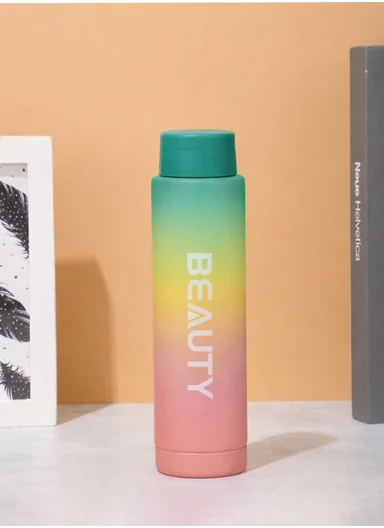 3-Pieces Sports Water Bottle Set with Straw &amp; Carry Handle 610-8050 - Green &amp; Pink