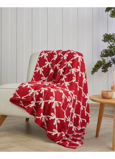 Red Year Sofa Throw 130x170 cm Red