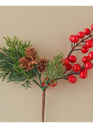 Kokina Pinecone Single Stem Artificial Flower 29 cm Red