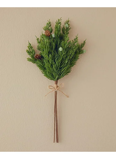 Savin Spray Single Branch Artificial Flower 41 cm Green