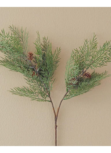 Birch Leaf Spray Single Branch Artificial Flower 66 cm Green