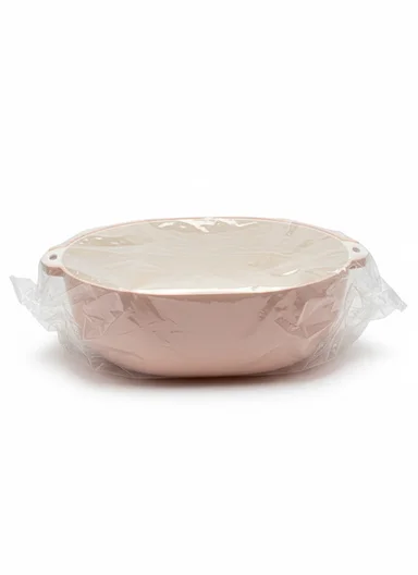 2-in-1 Dual Layer Fruit &amp; Vegetable Drainer Basket with Outer Basin 10-2796 (L31.5 x W24 x H10)cm - Light Salmon