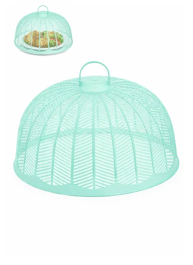 Plastic Food Cover Round With Handle (D26 x H14)cm - Green