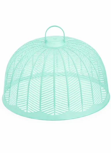 Plastic Food Cover Round With Handle (D36 x H22)cm - Green