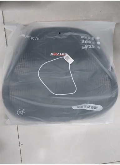 Ergonomic PU Leather &amp; Ice Silk Lumbar Support Pillow with Ventilated Honeycomb Design (L44 x W44)cm - Dark Grey