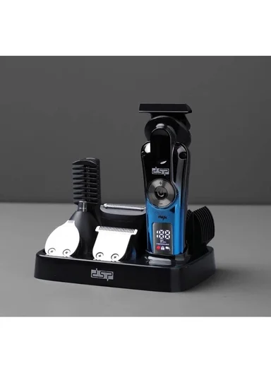 8-IN-1 Men's Grooming Kit with IPX6 Waterproofing &amp; LED Display 91721 - Blue