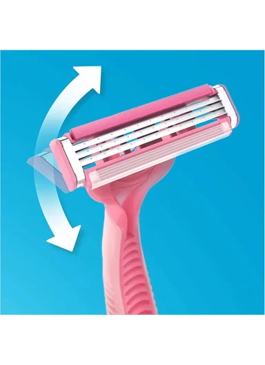 Simply Venus 8+4 women's disposable razors with 3 Blades for Free