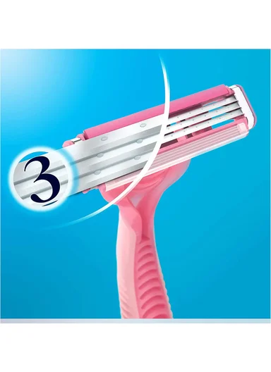 Simply Venus 8+4 women's disposable razors with 3 Blades for Free