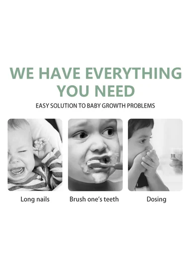 13 Pieces Baby Nail Care &amp; Grooming Set With Storage Case 950-BDL5012B - Blue