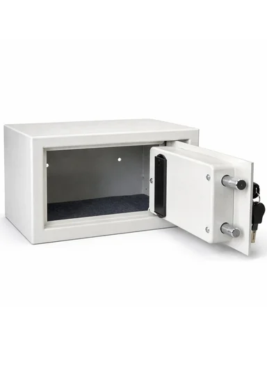 6Kg (W31 x D20 x H20)cm Solid Steel Electronic Digital Security Safe Box for Home &amp; Business With 2 Locks-Beige