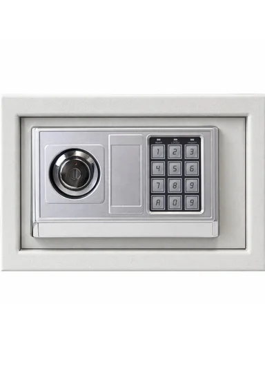 6Kg (W31 x D20 x H20)cm Solid Steel Electronic Digital Security Safe Box for Home &amp; Business With 2 Locks-Beige