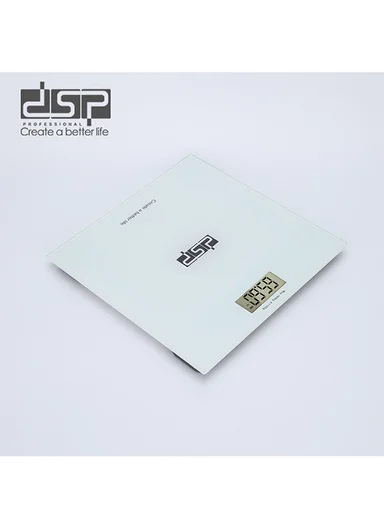 180kg High-Precision Digital Bathroom Scale with Large LCD Display KD7044 (W30 x D30 x H2.2)cm - White