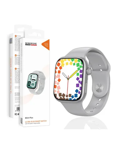 Bluetooth 5.3 Smartwatch Plus with Call Support, Sleep Monitoring, and IP65 Waterproof BD14 - Silver