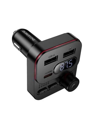 Bluetooth 5.4 In-Car FM Transmitter &amp; 45W PD Fast Charger BC61