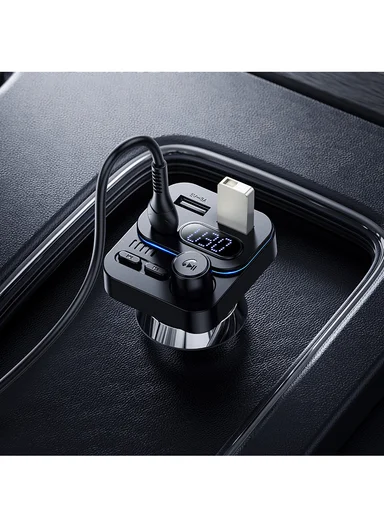 Bluetooth 5.4 In-Car FM Transmitter &amp; 45W PD Fast Charger BC61