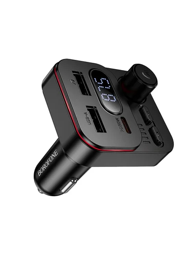 Bluetooth 5.4 In-Car FM Transmitter &amp; 45W PD Fast Charger BC61