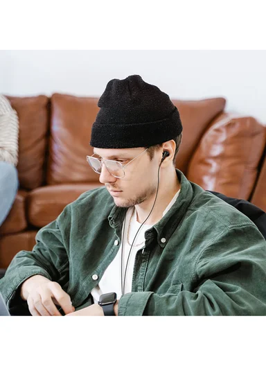 Wired Earphones with Microphone and 3.5 mm Jack BM100 Pro - Black