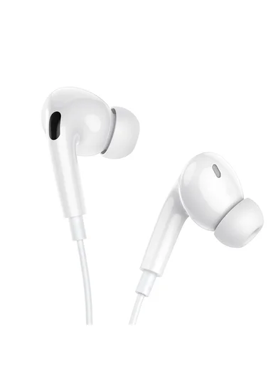 Wired Earphones with Microphone and 3.5 mm Jack BM100 Pro - White