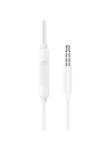Wired Earphones with Microphone and 3.5 mm Jack BM100 Max - White
