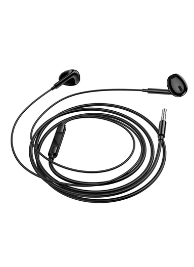 Wired Earphones with Microphone and 3.5 mm Jack BM100 Max - Black