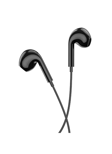 Wired Earphones with Microphone and 3.5 mm Jack BM100 Max - Black