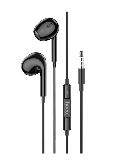 Wired AUX Earphones with Mic &amp; Inline Controls M101 - Black