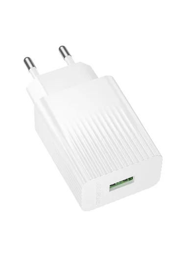 USB-A 18W Portable Charger with EU Plug BAS72A