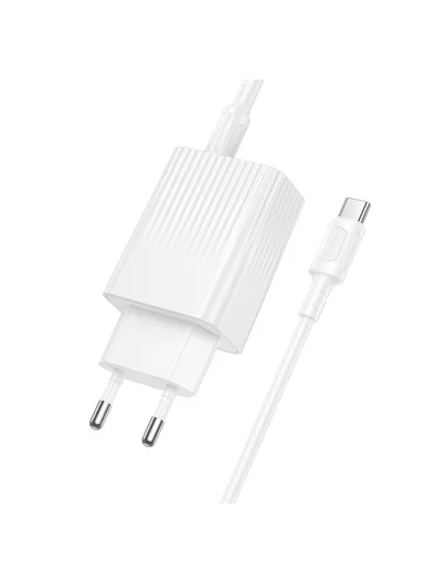 USB-C to USB-C 20W Portable Charger Set with EU Plug BAS74A