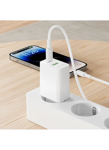 USB-C to IP 20W Portable Charger Set with EU Plug BAS74A