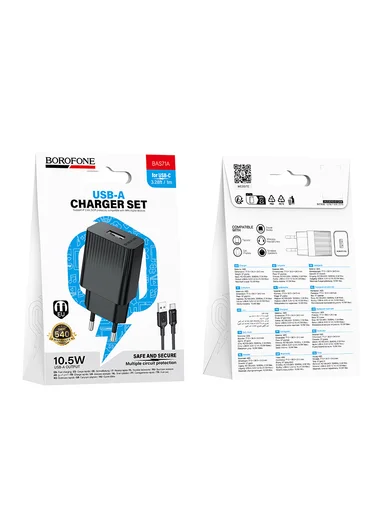 USB-C 10.5W Wall Charger with EU Plug BAS71A