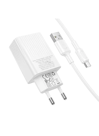 USB-C 18W Portable Charger with EU Plug BAS72A